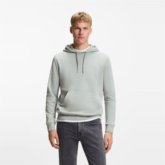 Boss - "Wetalk" Hoodie zum Überziehen für Herren (Silber) - Image 2