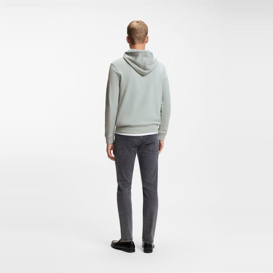Boss - "Wetalk" Hoodie zum Überziehen für Herren (Silber) - Image 3