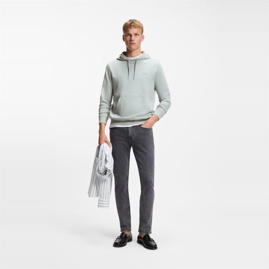 Boss - "Wetalk" Hoodie zum Überziehen für Herren (Silber) - Image 5