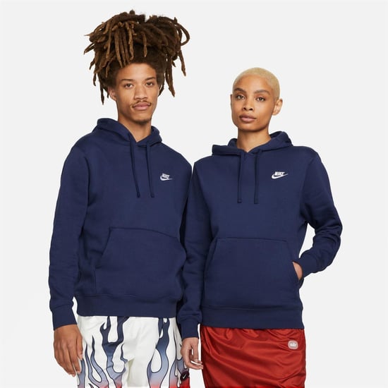 Nike - "Club" Hoodie zum Überziehen für Herren, Fleece (Marine) - Image 3