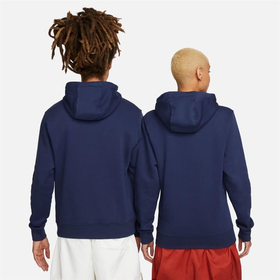 Nike - "Club" Hoodie zum Überziehen für Herren, Fleece (Marine) - Image 4