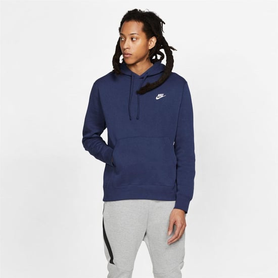 Nike - "Club" Hoodie zum Überziehen für Herren, Fleece (Marine) - Image 5