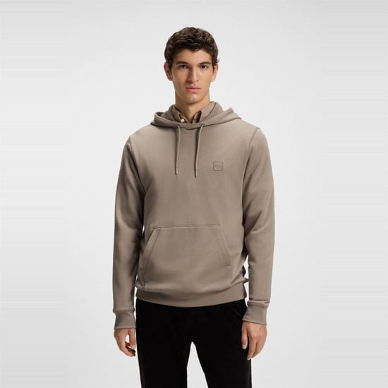 Boss - "Wetalk" Hoodie zum Überziehen für Herren (Braun) - Image 2