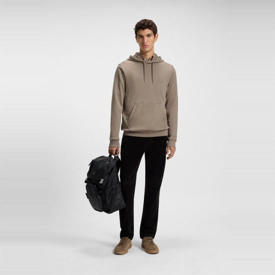 Boss - "Wetalk" Hoodie zum Überziehen für Herren (Braun) - Image 5