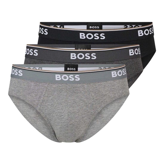 Boss - Slips für Herren, Premium-Baumwolle (3er-Pack) (Grau/Dunkelgrau/Schwarz) - Image 1