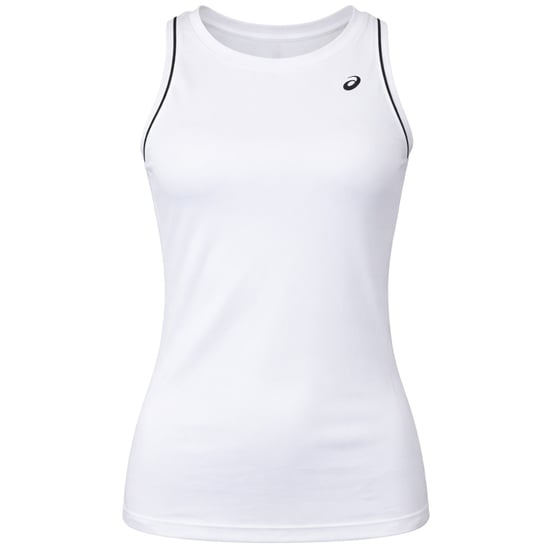 Asics Court Piping Womens White Tennis Vest - Image 1