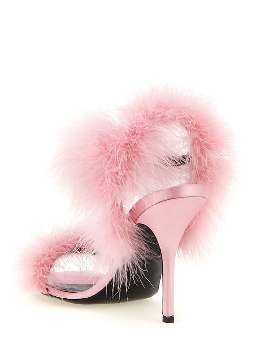 Moschino Mehrfarbige Viskose Stiletto-Absatzsandalen - Image 3
