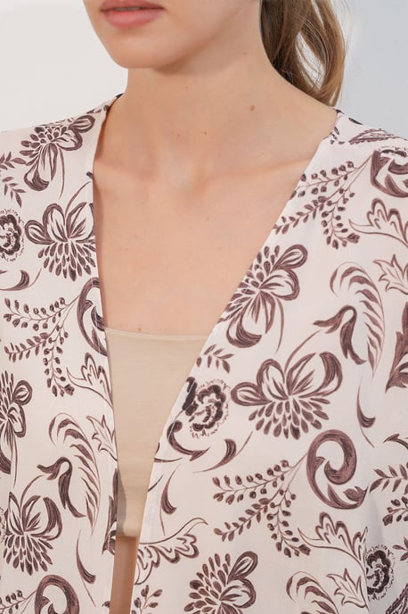 Langes bedrucktes Viskose-Kimono - Image 4