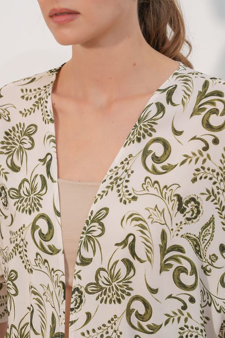 Langes bedrucktes Viskose-Kimono - Image 4