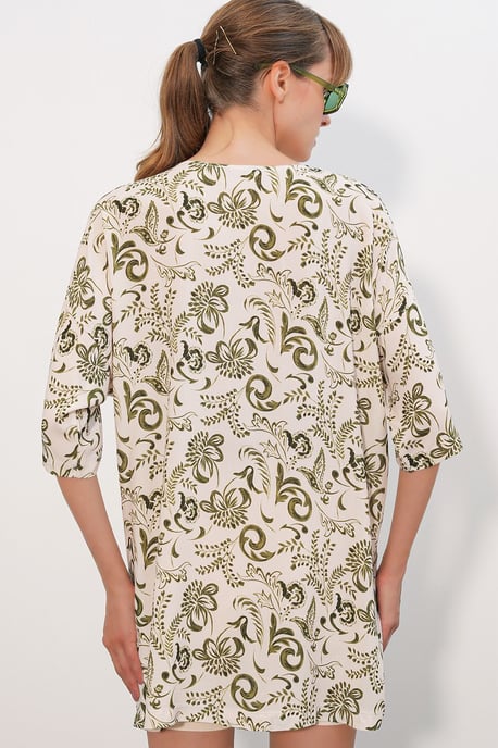 Langes bedrucktes Viskose-Kimono - Image 5