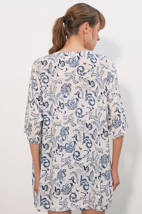 Langer bedruckter Viskose-Kimono - Image 5