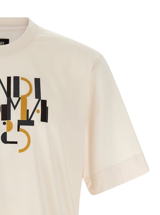 Fendi Weißes Baumwoll-T-Shirt - Image 3