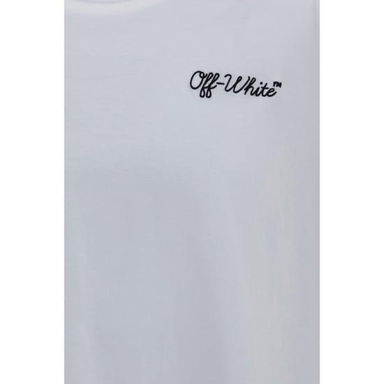 Off-White Weißes Baumwoll-T-Shirt - Image 3