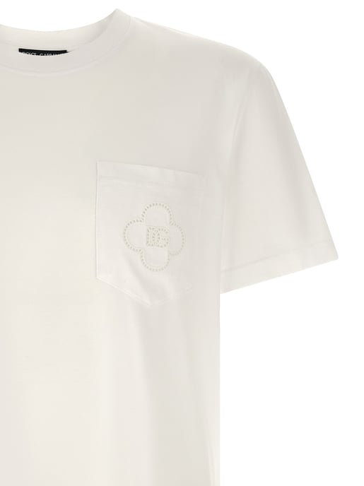 Dolce & Gabbana Weißes Baumwoll-T-Shirt - Image 3