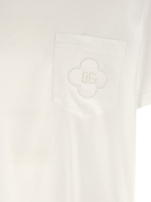 Dolce & Gabbana Weißes Baumwoll-T-Shirt - Image 4