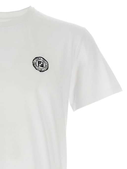 Fendi Weißes Baumwoll-T-Shirt - Image 3