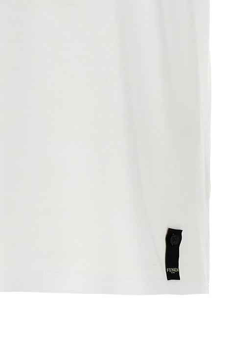 Fendi Weißes Baumwoll-T-Shirt - Image 4