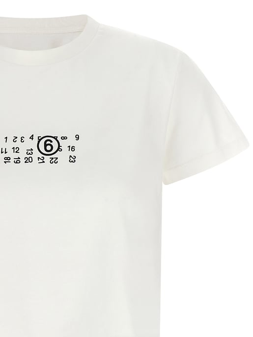 MM6 Maison Margiela Weißes Baumwoll-T-Shirt - Image 3