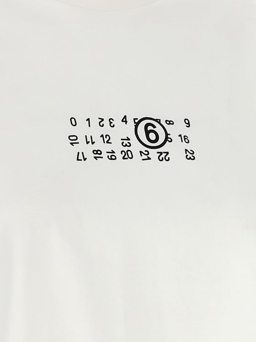 MM6 Maison Margiela Weißes Baumwoll-T-Shirt - Image 4