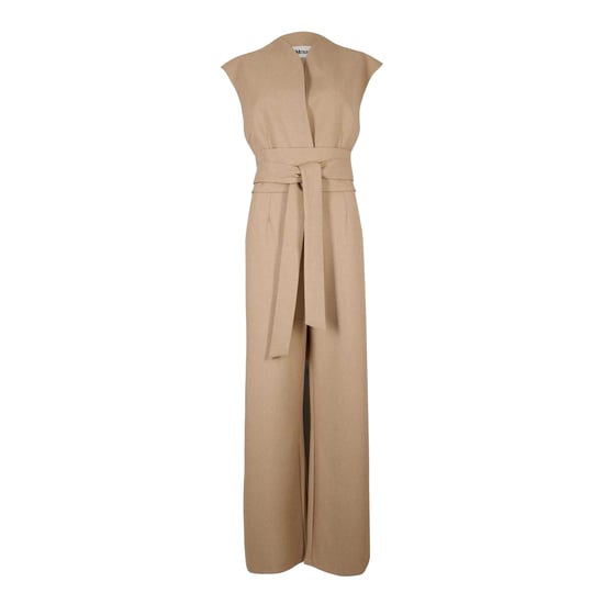 Odd Muse - Jumpsuit für Damen, Stoffgürtel (Camel) - Image 2