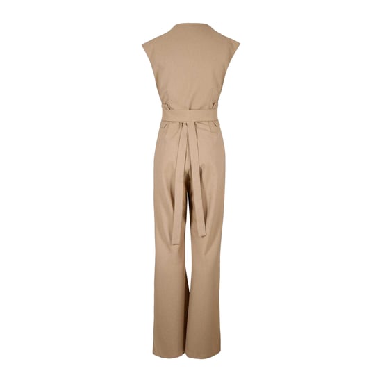 Odd Muse - Jumpsuit für Damen, Stoffgürtel (Camel) - Image 3