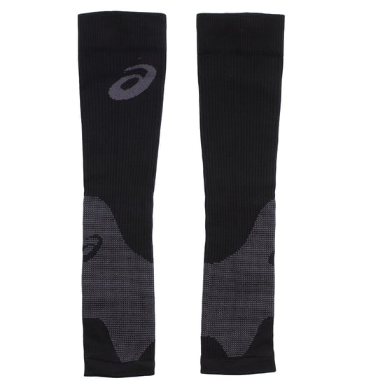 Asics Logo Mens Compression Black Calf Sleeves - Image 1