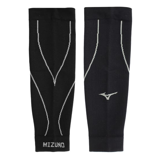 Mizuno Logo Black Compression Calf Sleeves - Image 1