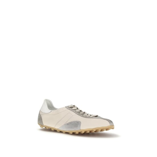 Maison Margiela Beige Kalbsleder Bos Taurus Sportliche Sneakers - Image 2