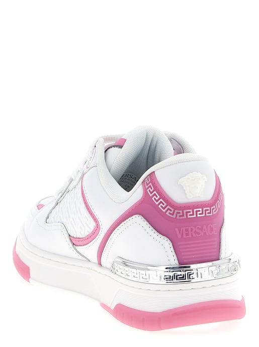 Versace Mehrfarbige Kalbsleder Sportsneaker - Image 3