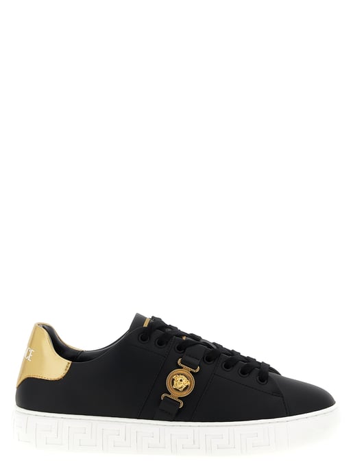 Versace Schwarze Nylon Low Top Sneaker - Image 1