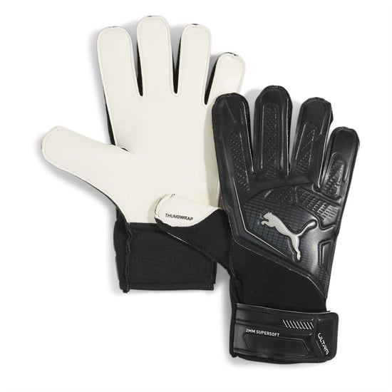 Puma - "Ultra Play RC" Torhüter-Handschuhe für Kinder (Schwarz/Silber) - Image 1