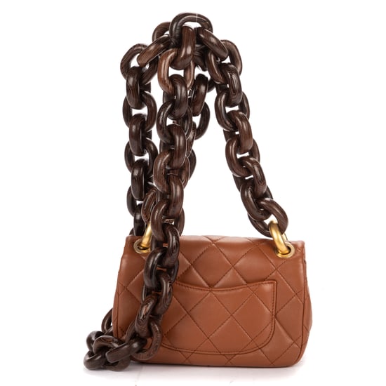 2023 Mini Wenge Wood Flap Bag Mini Schultertasche - Image 5
