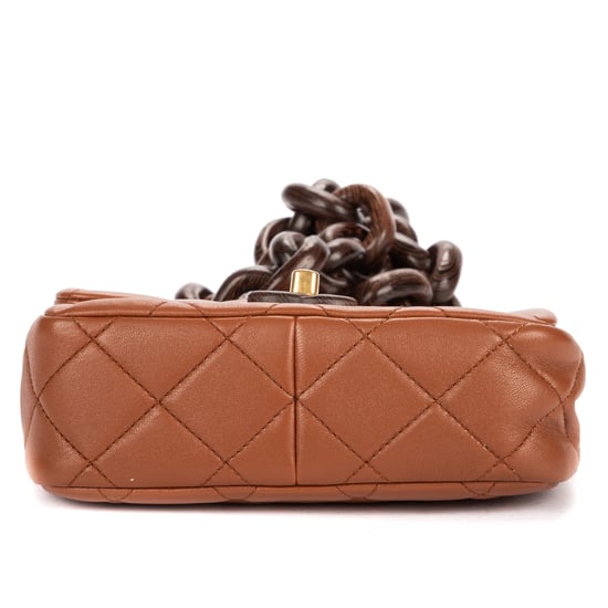 2023 Mini Wenge Wood Flap Bag Mini Schultertasche - Image 6