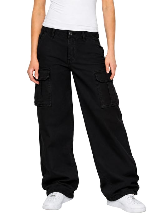 Enzo | Damen Cargo Baggy-Hose - Image 1