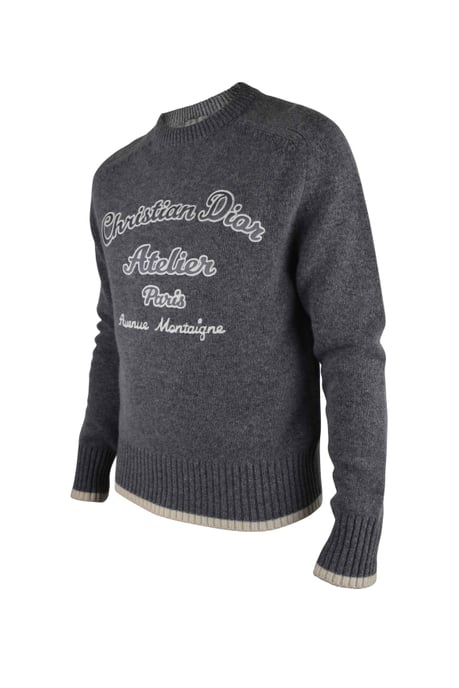 Dior CD Atelier Strickpullover Grau - Image 2