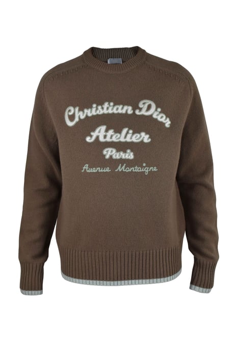 Dior CD Atelier Strickpullover Braun - Image 1