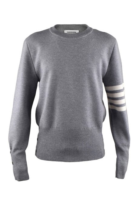 Thom Browne Pullover im Milano-Strickmuster Grau - Image 1