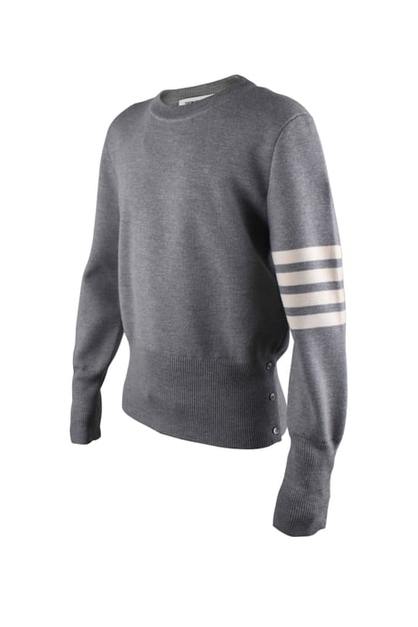 Thom Browne Pullover im Milano-Strickmuster Grau - Image 2