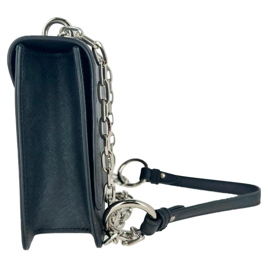 Vivienne Westwood Debbie Schultertasche aus schwarzem Leder - Image 3