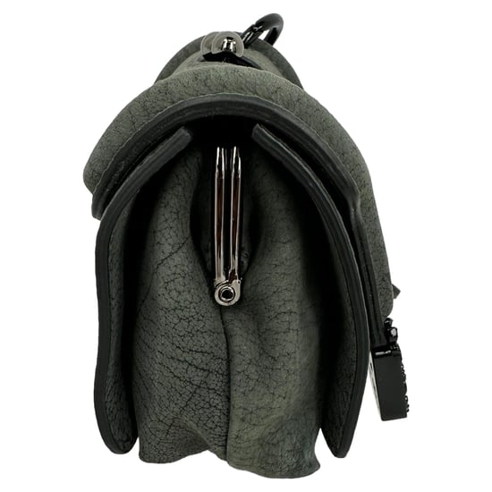 Alexander McQueen Ketten-Umhängetasche aus grauem Leder - Image 3