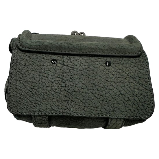 Alexander McQueen Ketten-Umhängetasche aus grauem Leder - Image 4