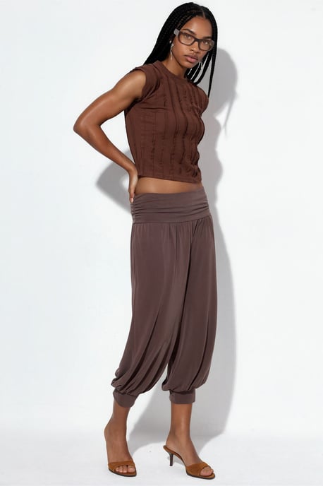 Damen Modal-Polyester Capri Salwar-Hosen - Image 4