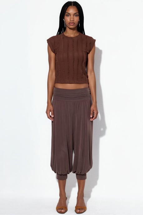 Damen Modal-Polyester Capri Salwar-Hosen - Image 5