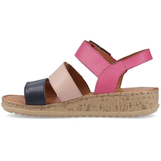 Hush Puppies Eliana Leder Damen Fuchsia Sandalen - Image 4