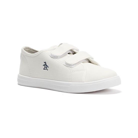 Penguin Junior Sparton Hook and loop Textile Weiße Sneakers - Image 2