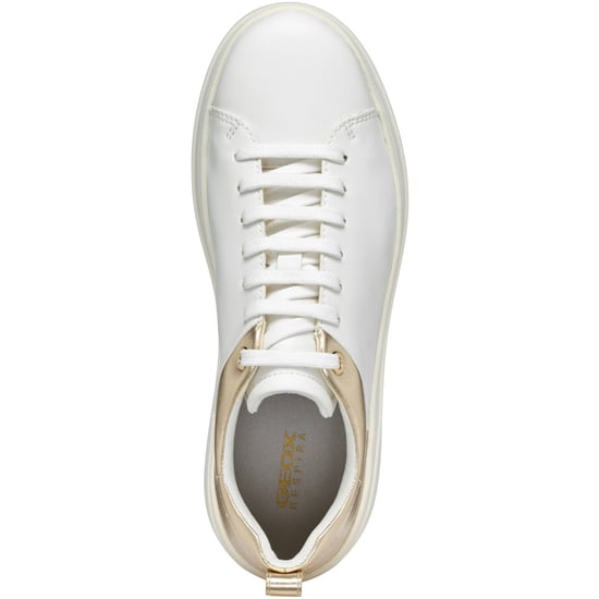 Geox D SPHERICA ECUB-2 Damen Sneaker Weiß/Lichtgold - Image 4
