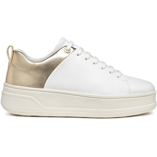 Geox D SPHERICA ECUB-2 Damen Sneaker Weiß/Lichtgold - Image 5
