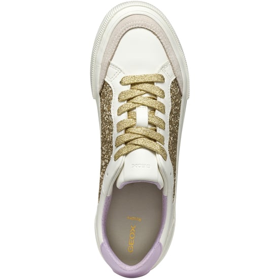 Geox D EMMELENY Damen Sneaker In Optik Weiß/Lichtgold - Image 4