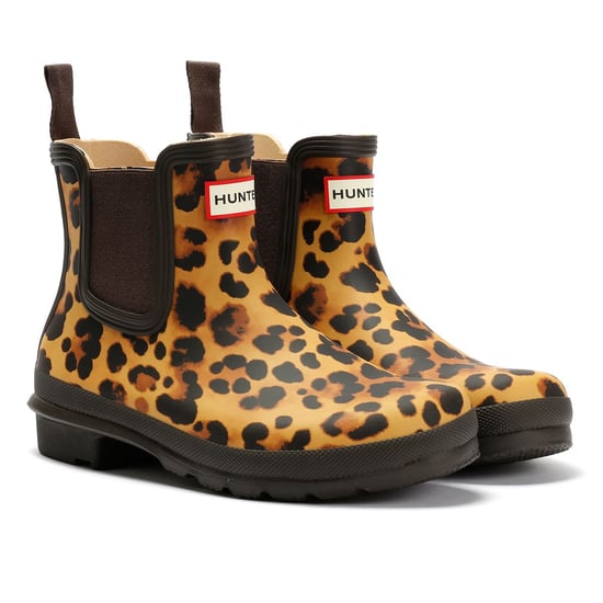 Hunter Original Chelsea Gummi Damen Braune Gummistiefel - Image 1
