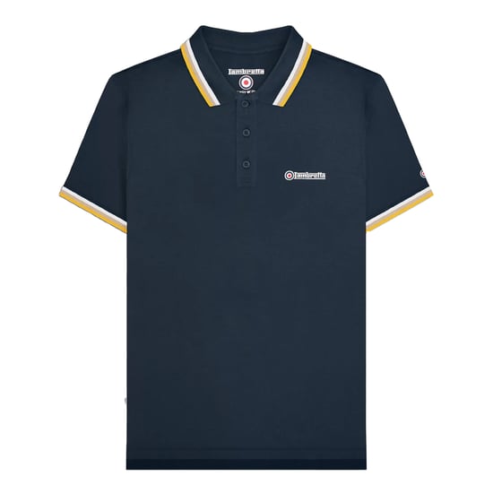 Lambretta - Poloshirt für Herren (Marine/Weiß/Nussbraun/Gold) - Image 2